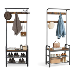 Vasagle Coat Rack Stand with Shoe Storage Bench