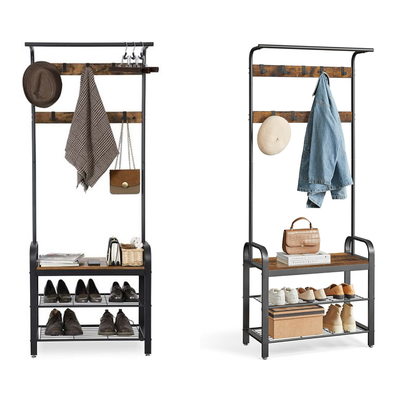 Vasagle Coat Rack Stand with Shoe Storage Bench