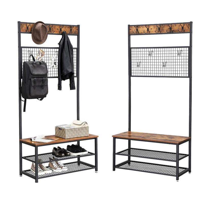 Vasagle Coat Rack Stand with with Shoe Storage Bench