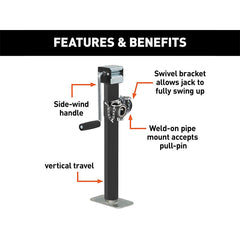 Heavy Duty Trailer Jack 2 PCS