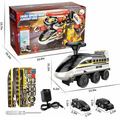 Electric Ride-On Toy High-Speed Rail Race Tracks Car