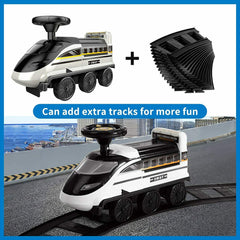 Electric Ride-On Toy High-Speed Rail Race Tracks Car