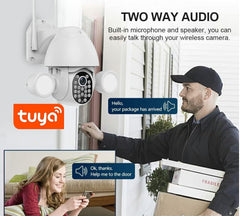 Tuya Security Camera Wireless Wifi Infrared Night Vision With Security Light 1080P Full Hd 3MP