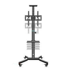 Adjustable TV stand with wheels
