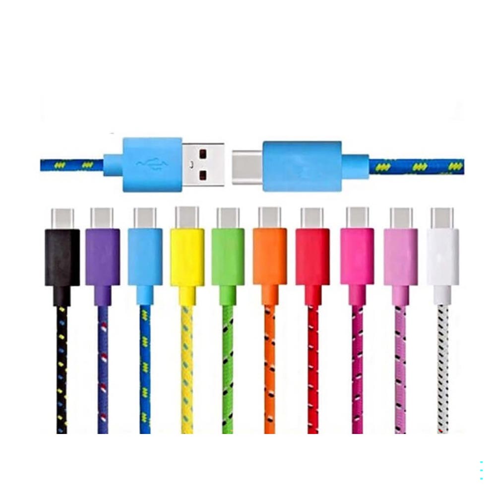 Type C braided charging cable
