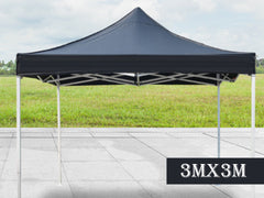 3x3 Gazebo Roof Cover Black