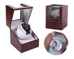 Wood display watch winder