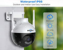 4MP Hiseeu Security Camera HD Surveillance with Human Detection