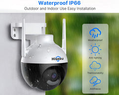 4MP Hiseeu Security Camera HD Surveillance with Human Detection