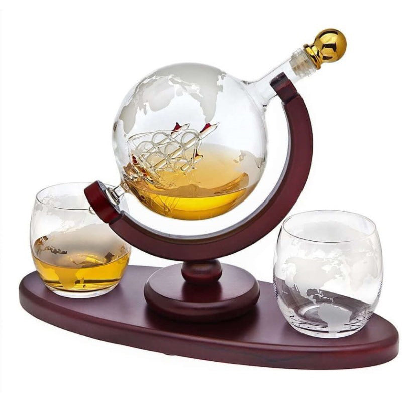 Whiskey Decanter 850ml 2 Glasses