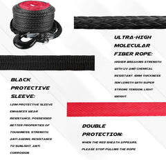 Winch Rope 15M Synthetic