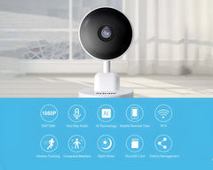 1080P AI Smart WiFi Security Camera – Motion Tracking & Two-Way Audio