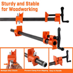 Wood Gluing Pipe Clamp Set