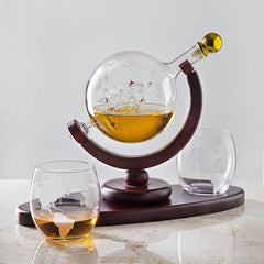 Whiskey Decanter 850ml 2 Glasses