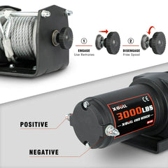 X-BULL Electric Winch 12V 3000lbs