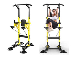 Power Tower Dip Station Pull Up Bar for Home Gym