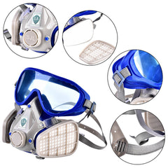 Respirator Mask With Safety Glasses