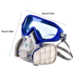 Respirator Mask With Safety Glasses