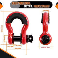 D Ring Shackle for Off-Road Vehicle Recovery