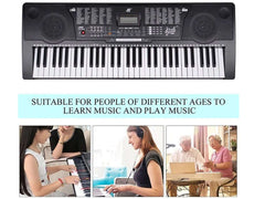 Electric Keyboard Piano 61-Key LCD Display With USB - The Shopsite