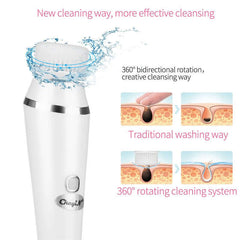 3 In 1 Multi Function Electric Face Facial Cleansing Brush Spa Mini Skin Care - The Shopsite