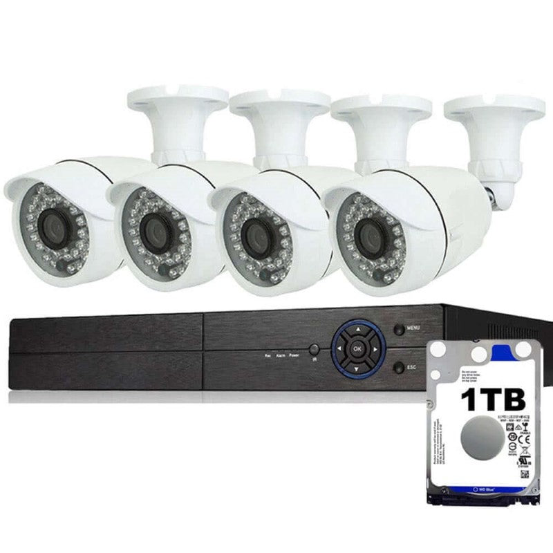 Security Camera System 4 Channel 2MP - The Shopsite