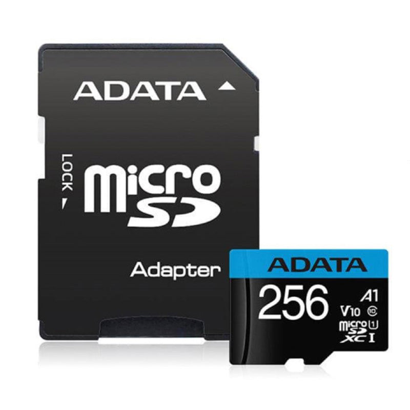 ADATA Premier Microsdxc Uhs-I A1 V10 Card With Adapter 256Gb - The Shopsite