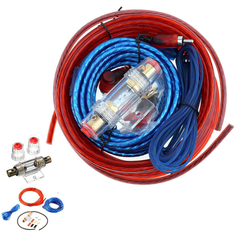 1500W Car Audio Subwoofer Car AMP Wiring Kit Cable Fuse Holder Wire Cable