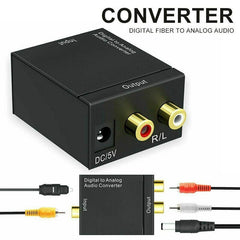 Digital Optical Toslink to RCA Audio Converter - The Shopsite