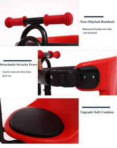 Baby Seat For Bike, Child Front Baby Seat Bike Carrier Red - The Shopsite