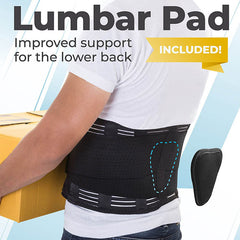 Waist Support Lumbar Back Support Belt Brace - Extra Large