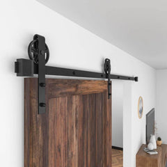 Barn Door Hardware I - Shaped Rollers Track Rail 2.3m - The Shopsite