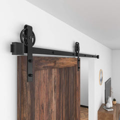 Barn Door Hardware I - Shaped Rollers Track Rail 2m - The Shopsite