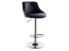 Bar Stool Leather Black Chair - The Shopsite