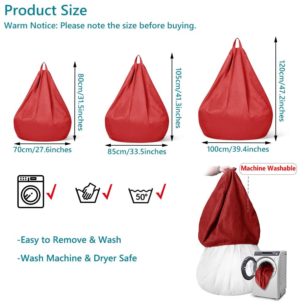 Large Bean Bag Cover 2Pcs - The Shopsite