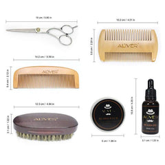 Beard Grooming Kit Oil Balm Brush - The Shopsite