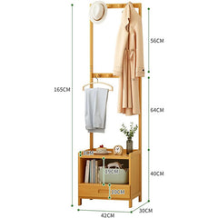 Bamboo Clothes Rack Stand
