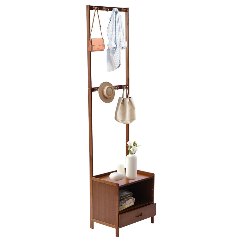 Bamboo Clothes Rack Stand