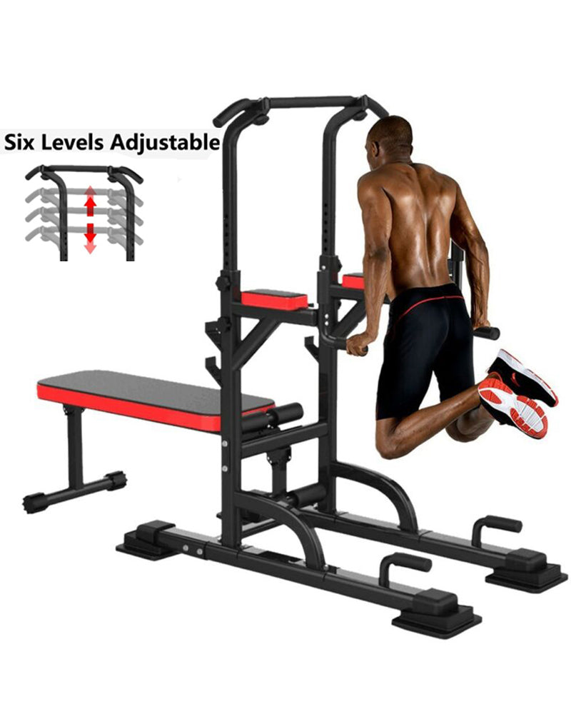 Weight Bench Chin Up Pull Up Station Power Tower