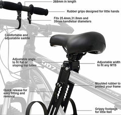 Kids Bike Seat and Handlebar Pack (2-5 years) Mounted Bicycle Saddle Seat child’s Seat child Bike Seat - The Shopsite