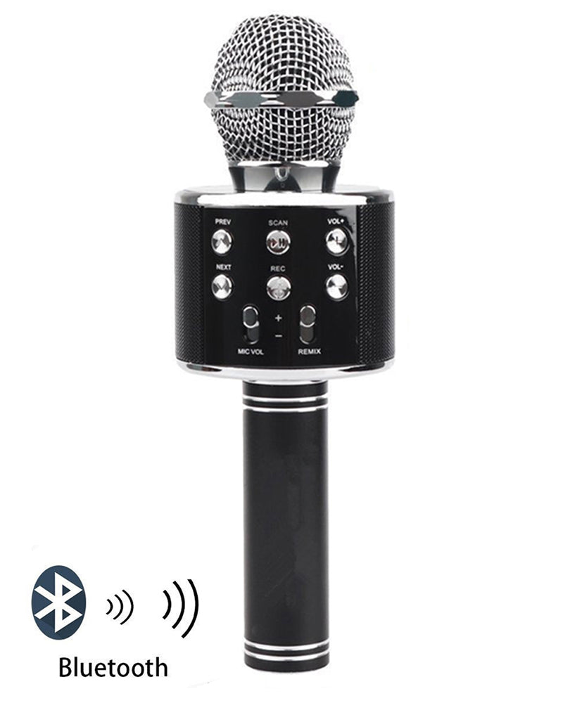 Wireless Microphone Karaoke Microphone, Portable Handheld Mic Speaker