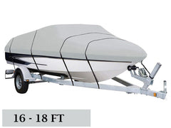 Boat Cover Trailerable  Heavy Duty Boat Cover Silver 16Ft to 18FT