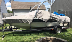Boat Cover Heavy Duty 20ft Silver - The Shopsite
