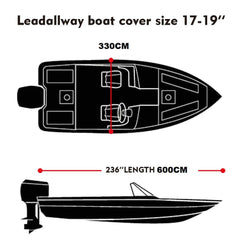 Boat Cover Heavy Duty 600D Polyester - The Shopsite