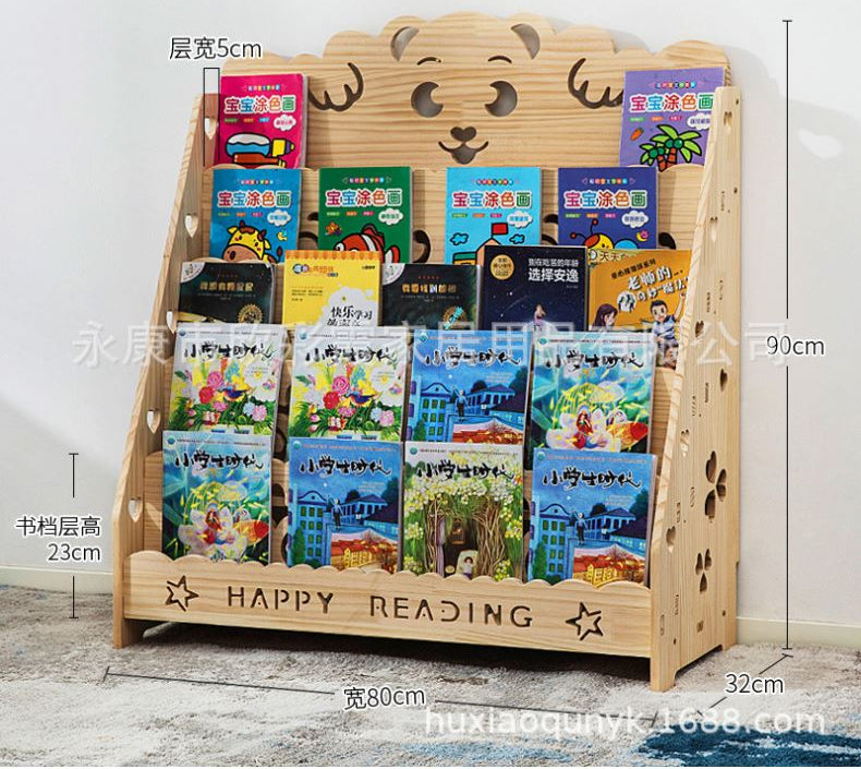 Kids Bookshelf Book Rack Stand Bookcase - The Shopsite