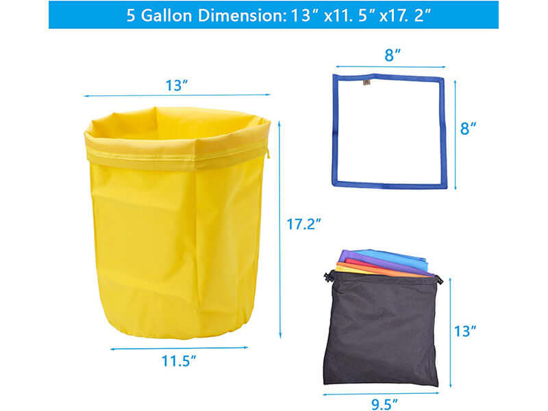 5pcs 5 Gallon Filter Bubble Bag - The Shopsite