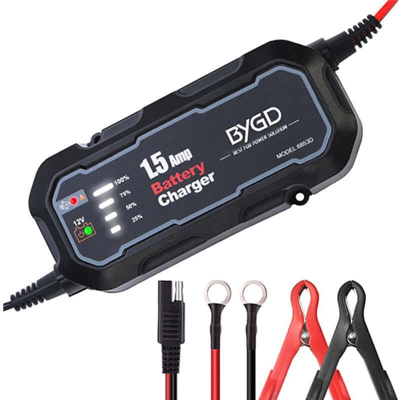 Car Battery Charger 12V 1500mA Smart Battery Charger - The Shopsite