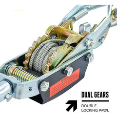 Cable Winch Wire Power Puller 2T / 4000lb - The Shopsite