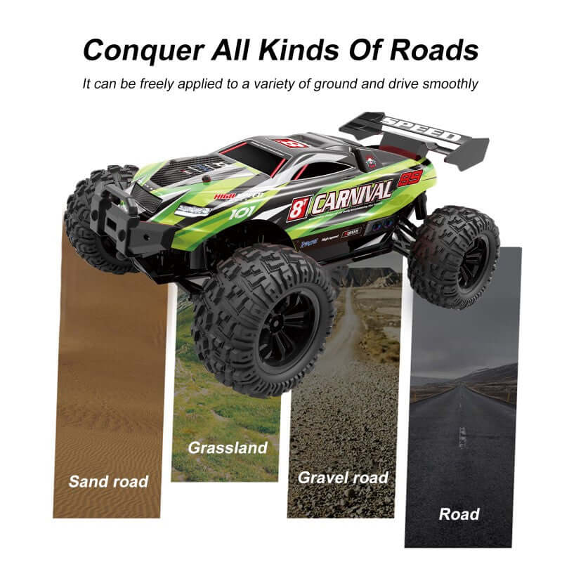 Brushless 35+ kmh 4WD Electric High Speed RC Truggy Off-Road 1:18 Best Toy Gift - The Shopsite