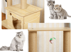 Cat Tree House Condo Furniture Cat Climbing Frame Cat Claw Board - The Shopsite